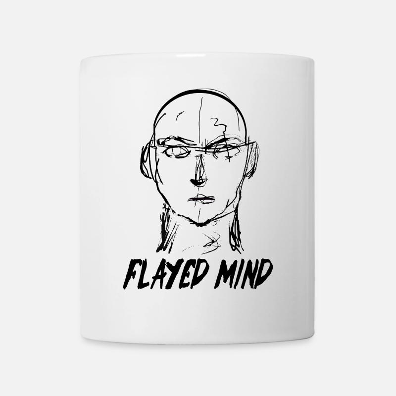 Flayed Mind schwarz - Tasse - Weiß