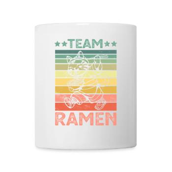 Katze isst Ramen Nudeln - Tasse - Weiß - Vorne