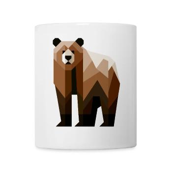 Geometric Bear - Mug - white - Front