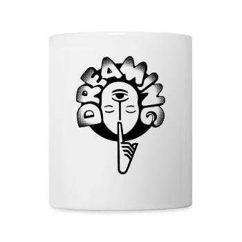 Psst! dreaming dreamer retro sleep dreaming comic - Mug - white - Front
