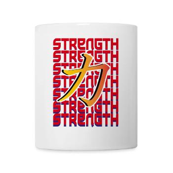 Strength Japanese Kanji - Mug - white - Front