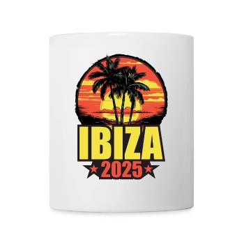 Ibiza 2025 Holiday Palm Trees Colorful - Mug - white - Front