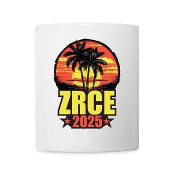 Zrce 2025 Vacances Palmiers Coloré - Mug blanc - blanc - Devant