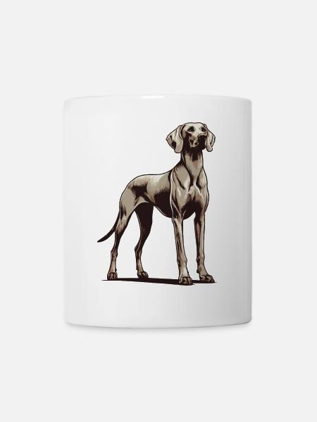 Weimaraner - Tasse - Weiß