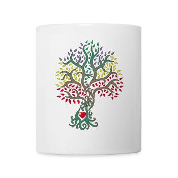 Baum des Lebens im Herzen der Natur - Tasse - Weiß - Vorne