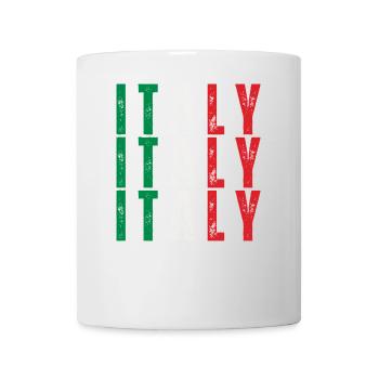 Drapeau de l’Italie, fierté italienne - Mug blanc - blanc - Devant