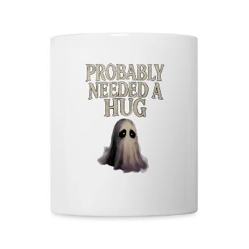 Probably Needed a Hug Sad Ghost - Mug - white - Front