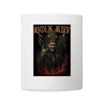 Holy Riff – Demonic Pope Heavy Metal Art - Mug - white - Front