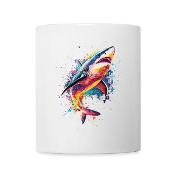 Shark Pop Art Colorful Color - Mug - white - Front