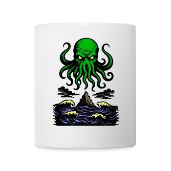 Cthulhu Retro 2 - Tasse - Weiß - Vorne