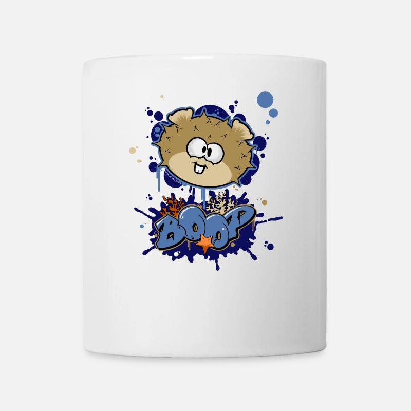 Graffiti Pufferfish - Mug - white