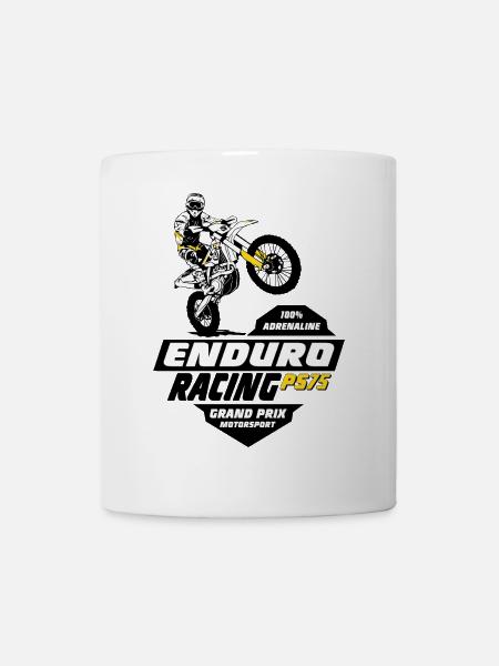 Enduro Offroad - Tasse - Weiß