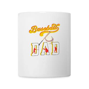 Baseball Dad Bester Papa Vatertag Coach - Tasse - Weiß - Vorne