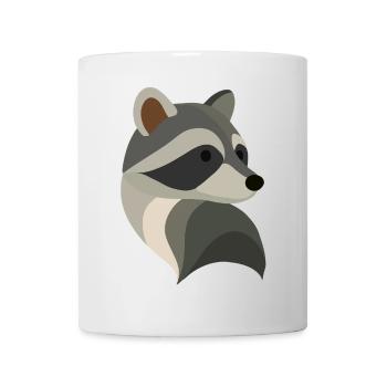Playful Raccoon – Cute Animal Illustration - Mug - white - Front