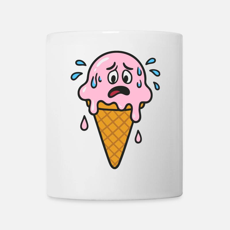 Cream Cone Cartoon - Mug - white
