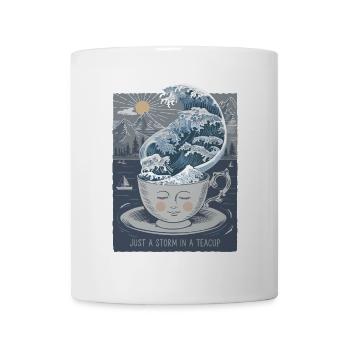 Just a Storm in a Teacup - Surreal, Mental Health - Mug - white - Front