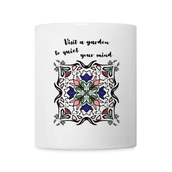 Meditation in the garden - Mug - white - Front