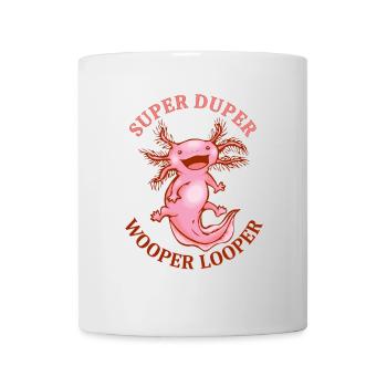 Axolotl superduper cute wooper looper illustrella - Mug blanc - blanc - Devant