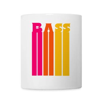 Chœur Basse Voix Rétro Rayures - Mug blanc - blanc - Devant