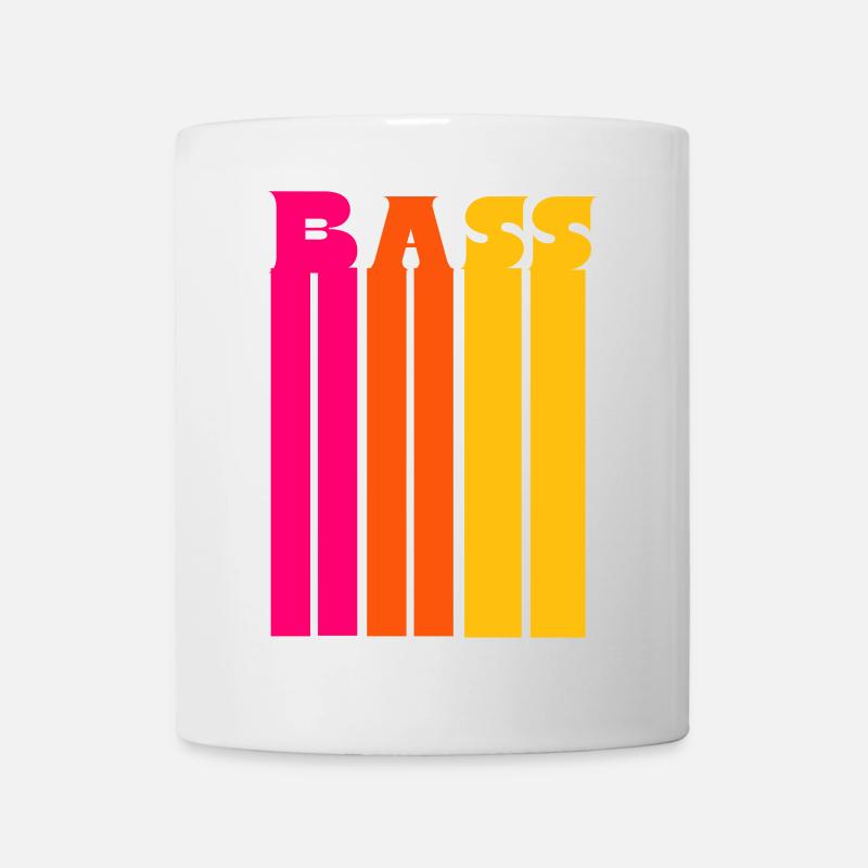 Choir Bass Voice Retro Stripes - Mug - white