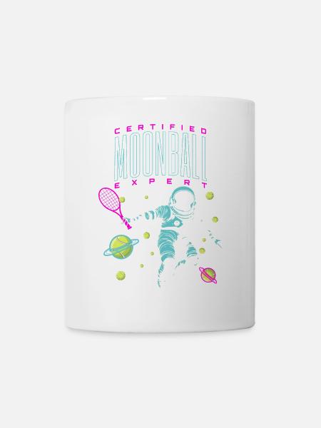 tennis moonball expert - Tasse - Weiß