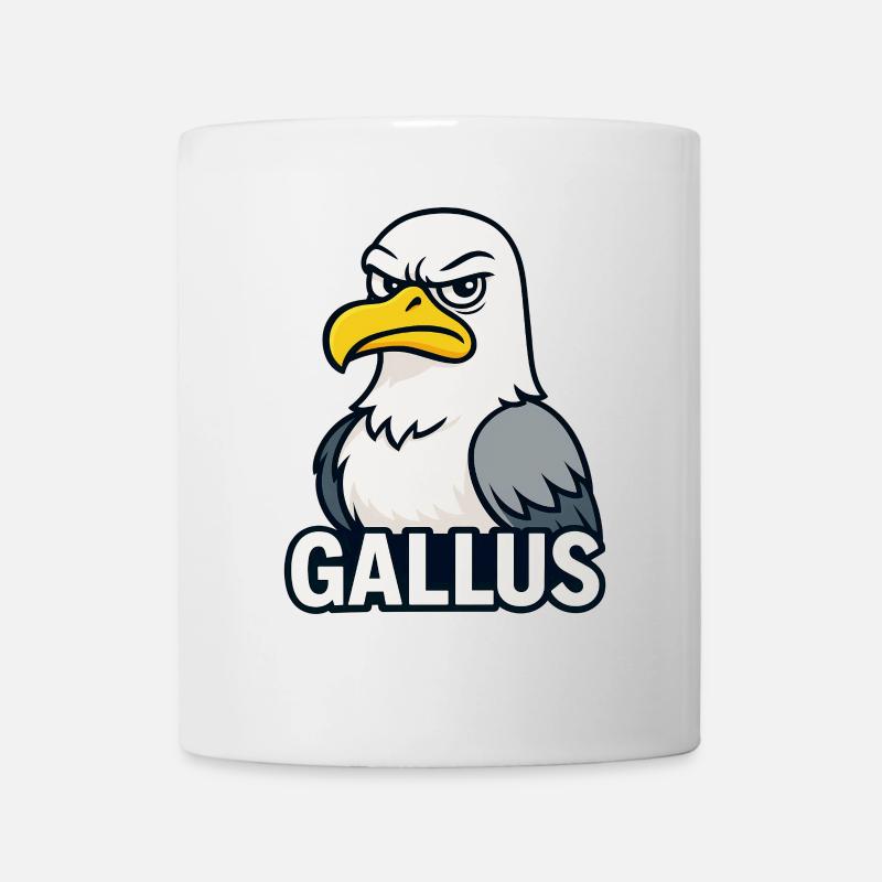 Bold Eagle Mascot Illustration - Mug - white