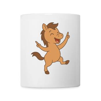Poulain dansant - Mug blanc - blanc - Devant