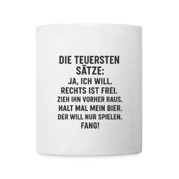 The most expensive rates - Mug - white - Front