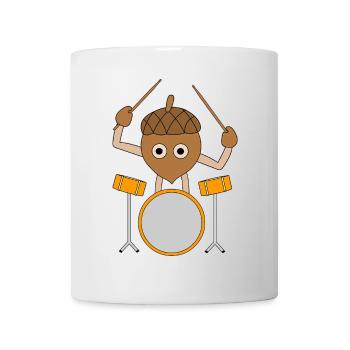 Drummer Nut - Mug - white - Front