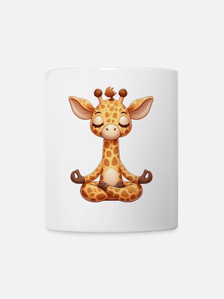 Girafe Yoga Entspannen Relax Chill Meditation - Mug blanc - blanc