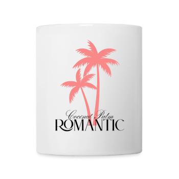 Coconut Palm Romantic – Pink Palm - Mug - white - Front