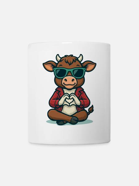 Calf Love Style - Tasse - Weiß