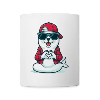 Love & Flosse - Tasse - Weiß - Vorne