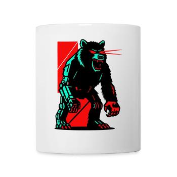Mecha Techno Bear - Mug - white - Front