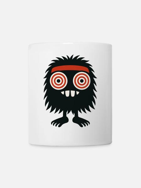 Shaggy Monster with Hypno Eyes - Mug - white