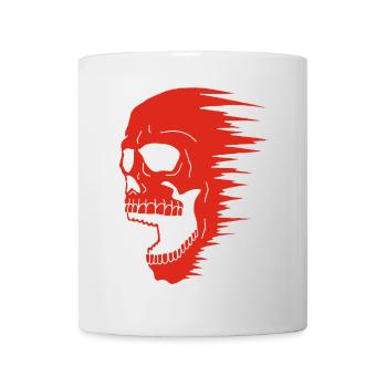 Red Skull and Speed - Mug - white - Front
