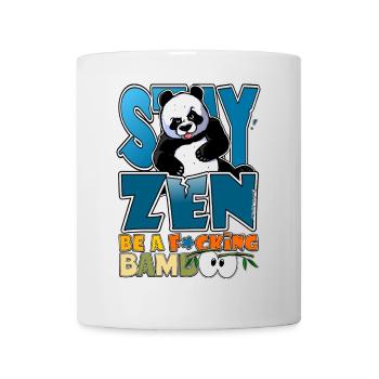 Aussi zen qu'un panda, ou pas - Mug blanc - blanc - Devant