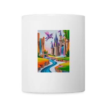 Château Enchanté Multicolore Fantaisie - Mug blanc - blanc - Devant