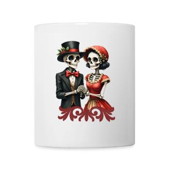 Christmas romance of bones. - Mug - white - Front