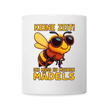 Funny Beekeeper Bees Honey Motif No Time - Mug - white - Front