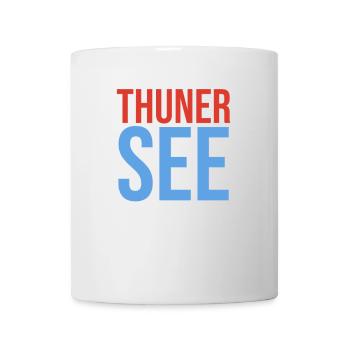 T-shirt souvenir du lac de Thoune - Mug blanc - blanc - Devant