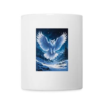 Schnee-Eule - Tasse - Weiß - Vorne