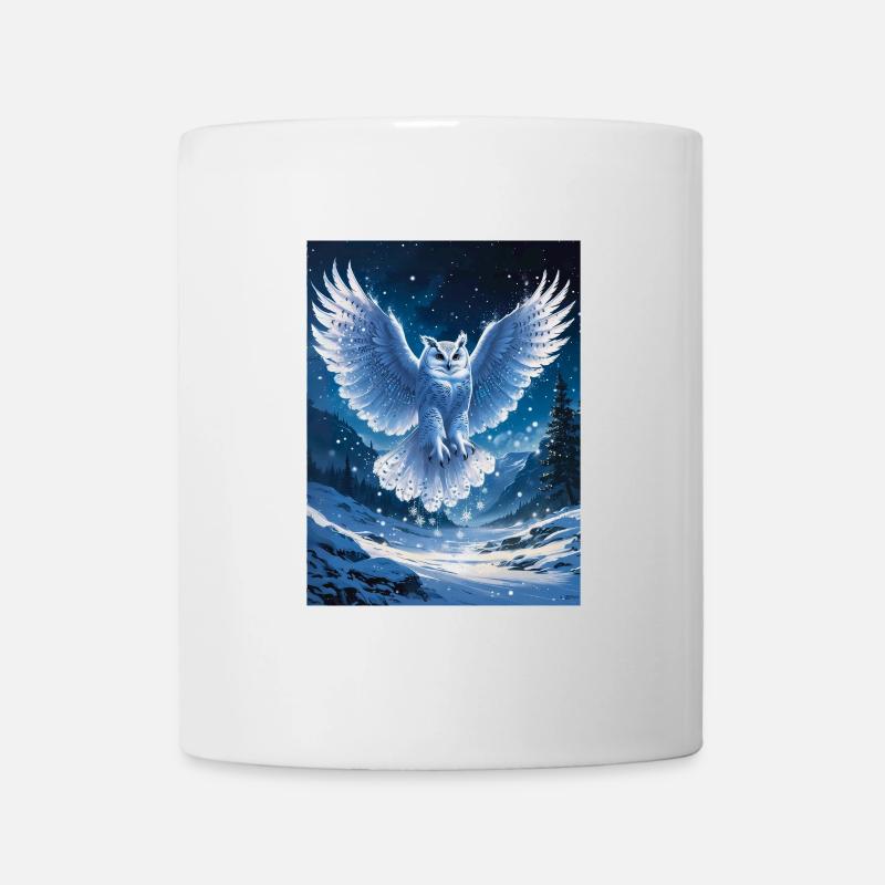 Schnee-Eule - Tasse - Weiß