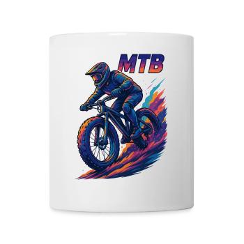 MTB Mountain Biking Fatbike Cruising Gift - Mug - white - Front