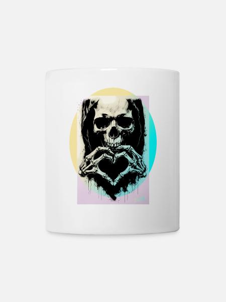 Le Cœur de la Mort ☠ - Mug blanc - blanc