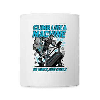 Workout Climb like a Machine - Mug - white - Front