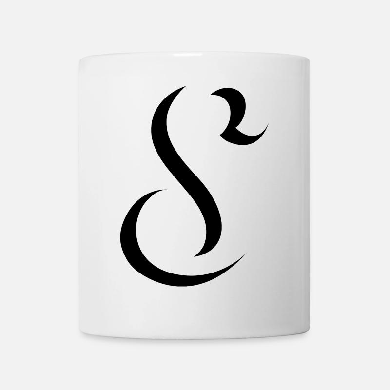 Letter S, Name, der Buchstabe S - Tasse - Weiß