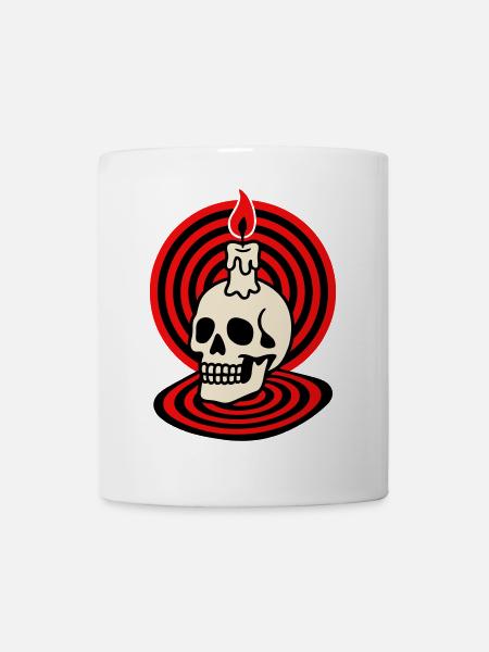 Hypno Skull - Tasse - Weiß