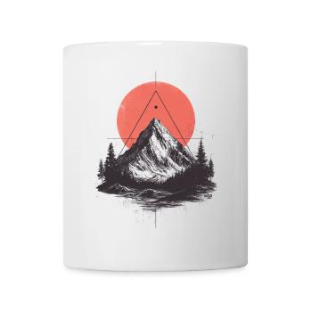 T Shirt Design Hinking et Montagnes - Mug blanc - blanc - Devant