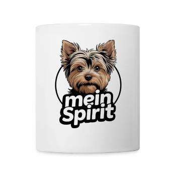 Yorkie Yorkshire Terrier mein Spirit Seelenhund - Tasse - Weiß - Vorne